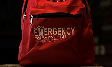 Picture of an Emergency Survival Kit Backpack