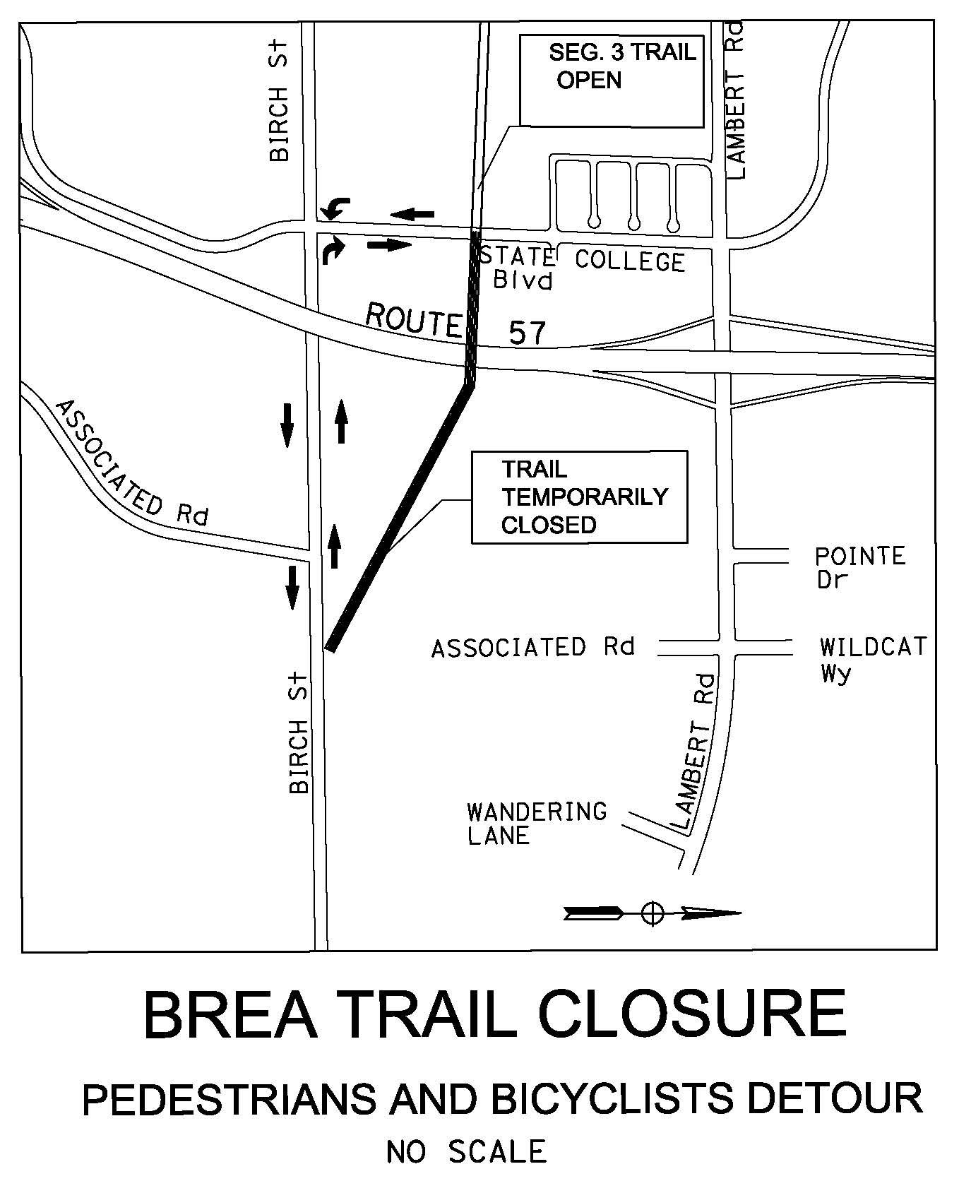 Tracks Closure Pedestrians and Bycyclists Detour