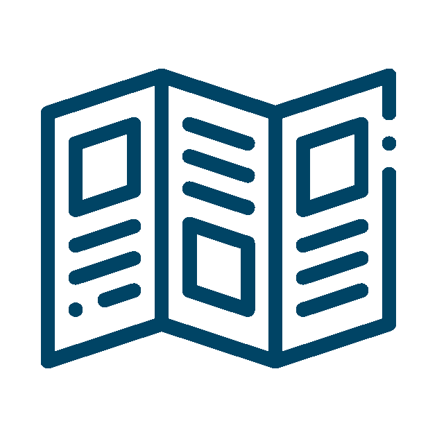 trifold icon Opens in new window